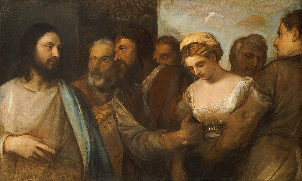 Tiziano, Cristo e l’adultera, 1512-1515, Kunsthistorisches Museum, Vienna – Wikimedia Commons